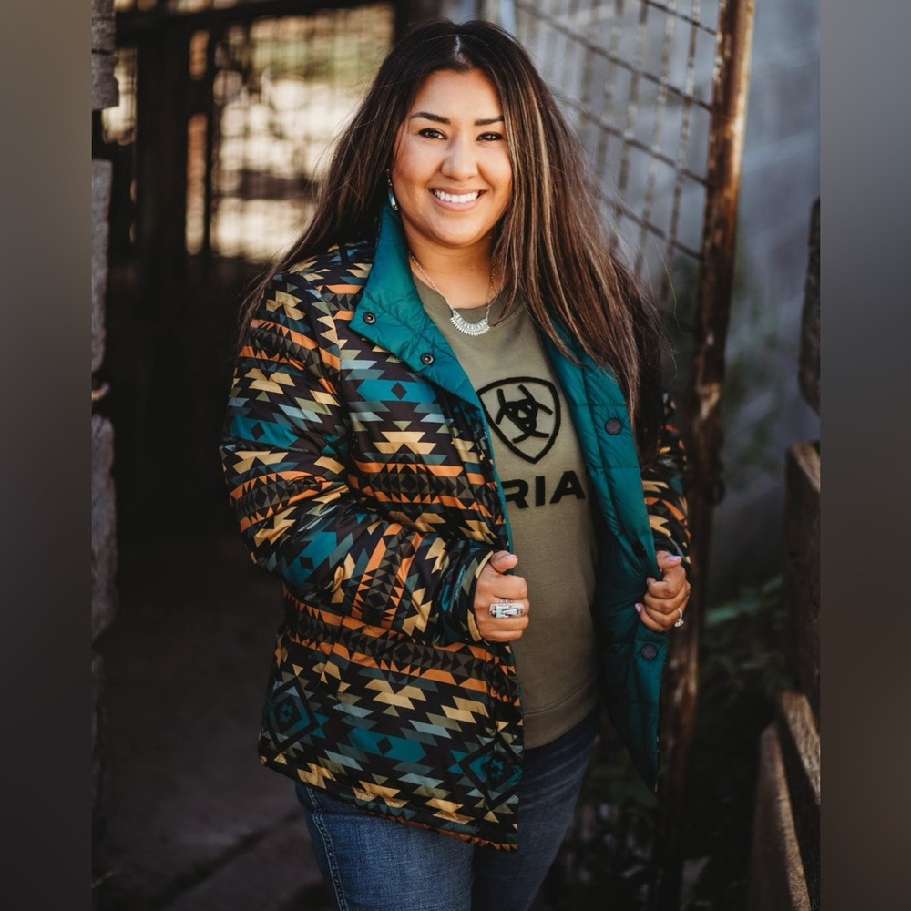 WOMEN'S Pendleton REVERSIBLE JACKET - Picture 7 of 14